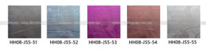 bảng màu rèm vải hồng hạnh mã hh08-j55
